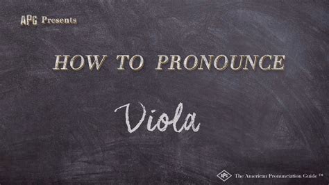 pronounce viola in french.